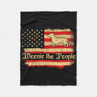 Couverture Polaire Weenie The People 4 Juillet Drapeau Américain Usa