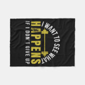 Couverture Polaire Weightlifting Bodybuilder Muscle Barbell Exercise  (Devant (Horizontal))