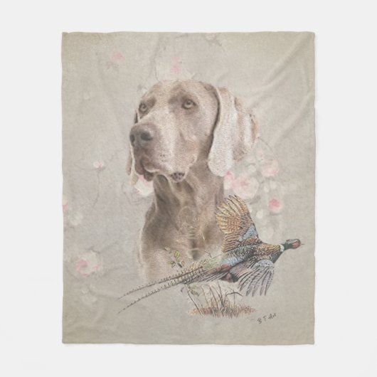 Couverture Polaire Weimaraner (Devant)