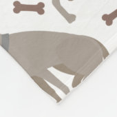 Couverture Polaire Weimaraner Bones and Paws Fleece Blanket (Coin)