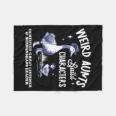 Couverture Polaire Weird Aunt Builds Character Funny Silly Goose Aunt (Devant (Horizontal))