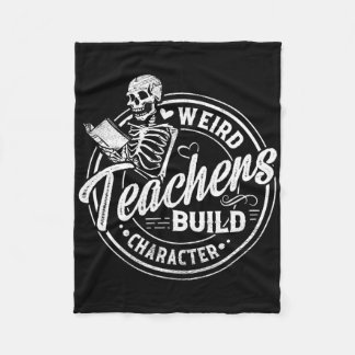 Couverture Polaire Weird Teachers Build Character Funny Skeleton Book
