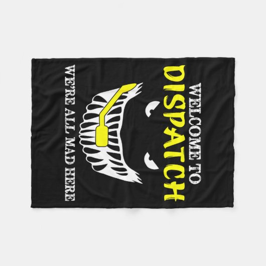 Couverture Polaire Welcome To Dispatch Funny 911 Dispatch Halloween S (Devant (Horizontal))
