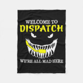 Couverture Polaire Welcome To Dispatch Funny 911 Dispatch Halloween S (Devant)