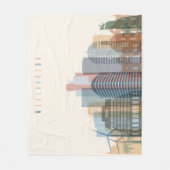 Couverture Polaire Wellington (Nouvelle-Zélande)| Ville Skyline (Devant)