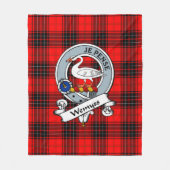 Couverture Polaire Wemyss Moderne Clan Badge Tartan Plaid (Devant)