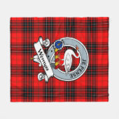 Couverture Polaire Wemyss Moderne Clan Badge Tartan Plaid (Devant (Horizontal))