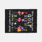 Couverture Polaire We're More Than Just Golf Friends Shirt Flamingo  (Devant (Horizontal))
