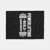 Couverture Polaire Werlifter Motivational Gym Werlifting World Chamon (Devant (Horizontal))