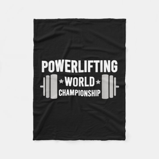 Couverture Polaire Werlifter Motivational Gym Werlifting World Chamon (Devant)