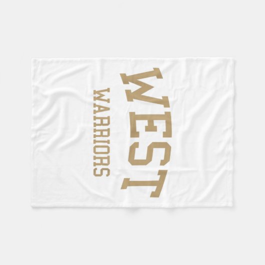 Couverture Polaire West High School A Torrance Ca Retro Sports (Devant (Horizontal))