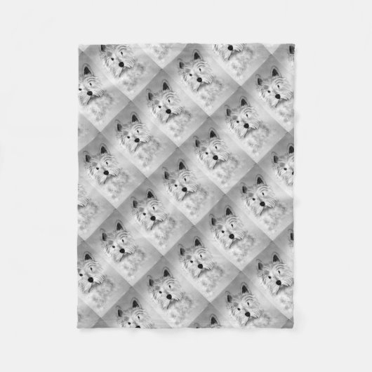 Couverture Polaire West Highland White Terrier (Devant)