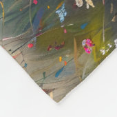 Couverture Polaire West Highland White Terrier Fleurs sauvages (Coin)