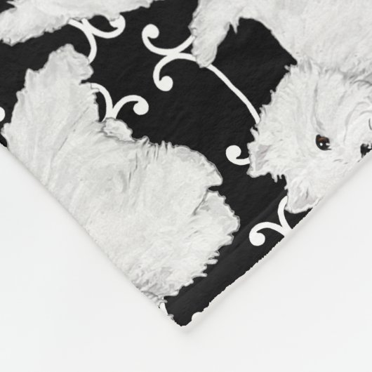 Couverture Polaire West Highland White Terriers (Coin)