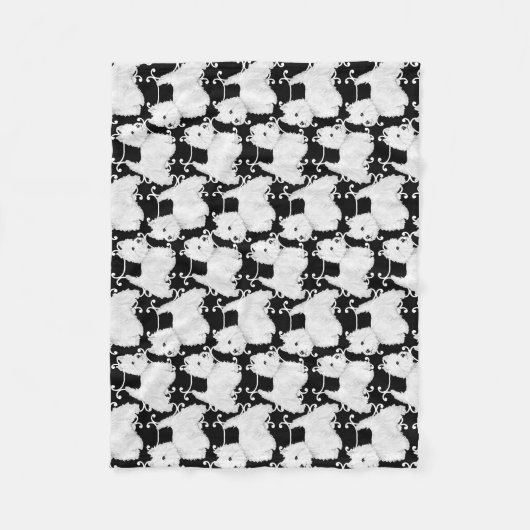 Couverture Polaire West Highland White Terriers (Devant)