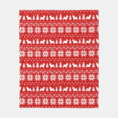 Couverture Polaire West Highland White Terriers | Noël de Westie (Devant)