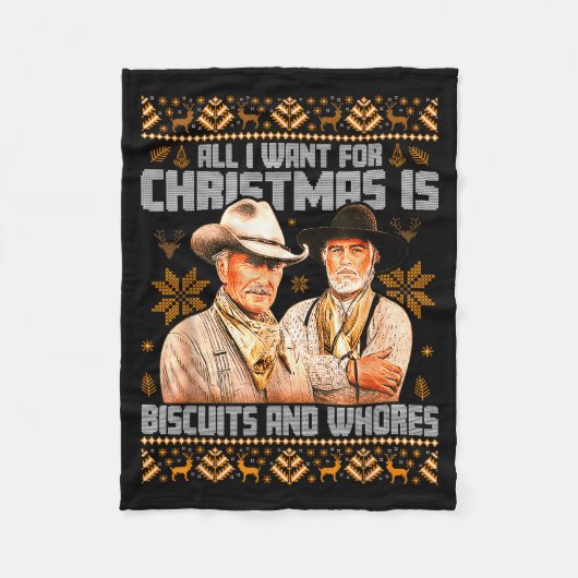 Couverture Polaire Western Biscuits And S Christmas Ugly (Devant)