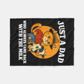 Couverture Polaire Western Cowboy Cat Just A Dad Who Came Back With M (Devant (Horizontal))