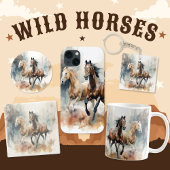 Couverture polaire Western Wild Horses