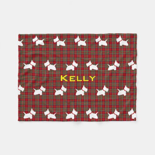 Couverture Polaire Westie (Devant (Horizontal))