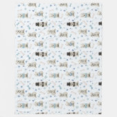 Couverture Polaire Westie blanc avec accessoires Whimsical (Devant)