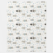 Couverture Polaire Westie blanc avec accessoires Whimsical (Devant)