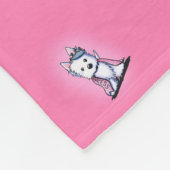 Couverture Polaire Westie Princess KiniArt Fleece Blanket (Coin)