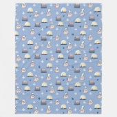 Couverture Polaire Westies Voyage Français KiniArt Fleece Blanket (Devant)