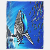 Couverture Polaire Whale Shark Majesty Design (Devant)
