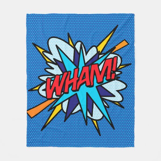 Couverture Polaire WHAM Fun Retro Comic Book Pop Art (Devant)