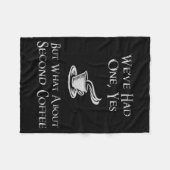 Couverture Polaire What About 2nd Coffee _ Funny Nerdy High Fantasy  (Devant (Horizontal))