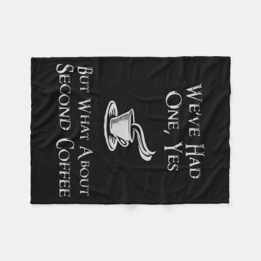 Couverture Polaire What About 2nd Coffee _ Funny Nerdy High Fantasy  (Devant (Horizontal))