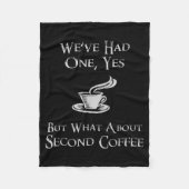 Couverture Polaire What About 2nd Coffee _ Funny Nerdy High Fantasy  (Devant)