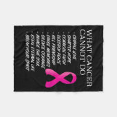 Couverture Polaire What Cancer Cannot Do - _ Awareness - Insration  (Devant (Horizontal))
