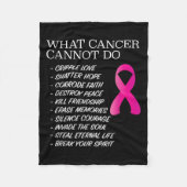 Couverture Polaire What Cancer Cannot Do - _ Awareness - Insration  (Devant)
