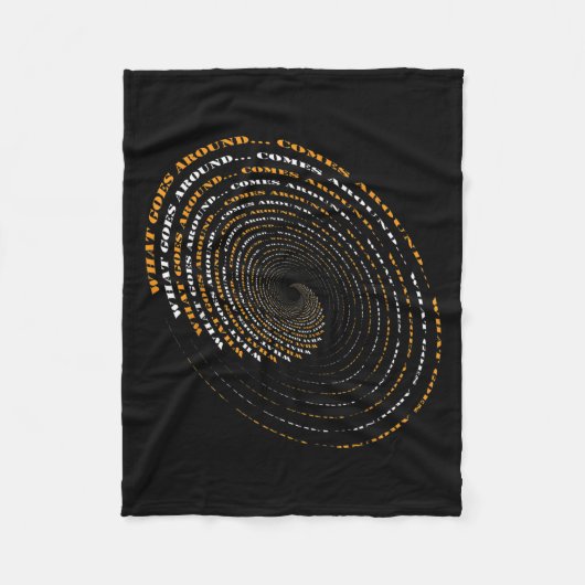 Couverture Polaire What Goes Around Comes Around Motivational  (Devant)