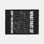 Couverture Polaire What Part Of Don't You Understand _ Funny Math Tea (Devant (Horizontal))