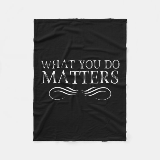 Couverture Polaire What You Do S Insring Motivational Sitive  (Devant)