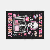 Couverture Polaire What's Your Emergency Valentines Day 911 Dispatche (Devant (Horizontal))