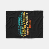 Couverture Polaire When 2 People Argue Online, I Believe Wcute Ss Cut (Devant (Horizontal))