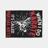 Couverture Polaire When I Do Karate It's Called Partial Arts 16 (Devant (Horizontal))