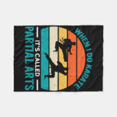 Couverture Polaire When I Do Karate It's Called Partial Arts 19  (Devant (Horizontal))