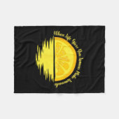 Couverture Polaire When Life Gives You Lemons Make... - Lemonade  (Devant (Horizontal))