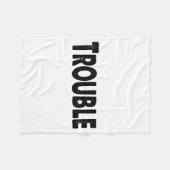 Couverture Polaire Where I Go Trouble Follows – Funny Matching Couple (Devant (Horizontal))