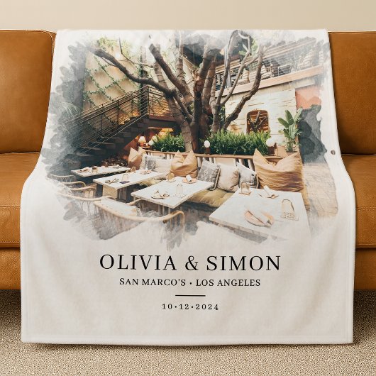 Couverture Polaire Where It All Began Romantic Couple's Gift