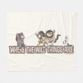 Couverture Polaire Where the Wild Things Are Characters on Logo (Devant (Horizontal))