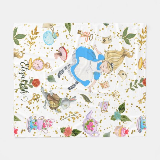 Couverture Polaire Whimsical Alice's Adventures in Wonderland Parties (Devant (Horizontal))