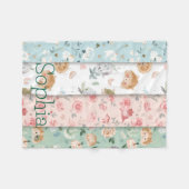 Couverture Polaire Whimsical baby blanket forest animals patterns (Devant (Horizontal))