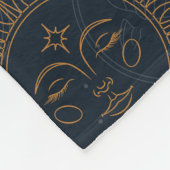 Couverture Polaire Whimsical Cute Kawaii Wizard Monkey Print (Coin)