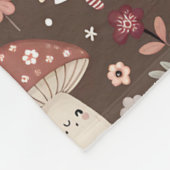 Couverture Polaire Whimsical Fair Gnomes and Mushrooms Personalized (Coin)